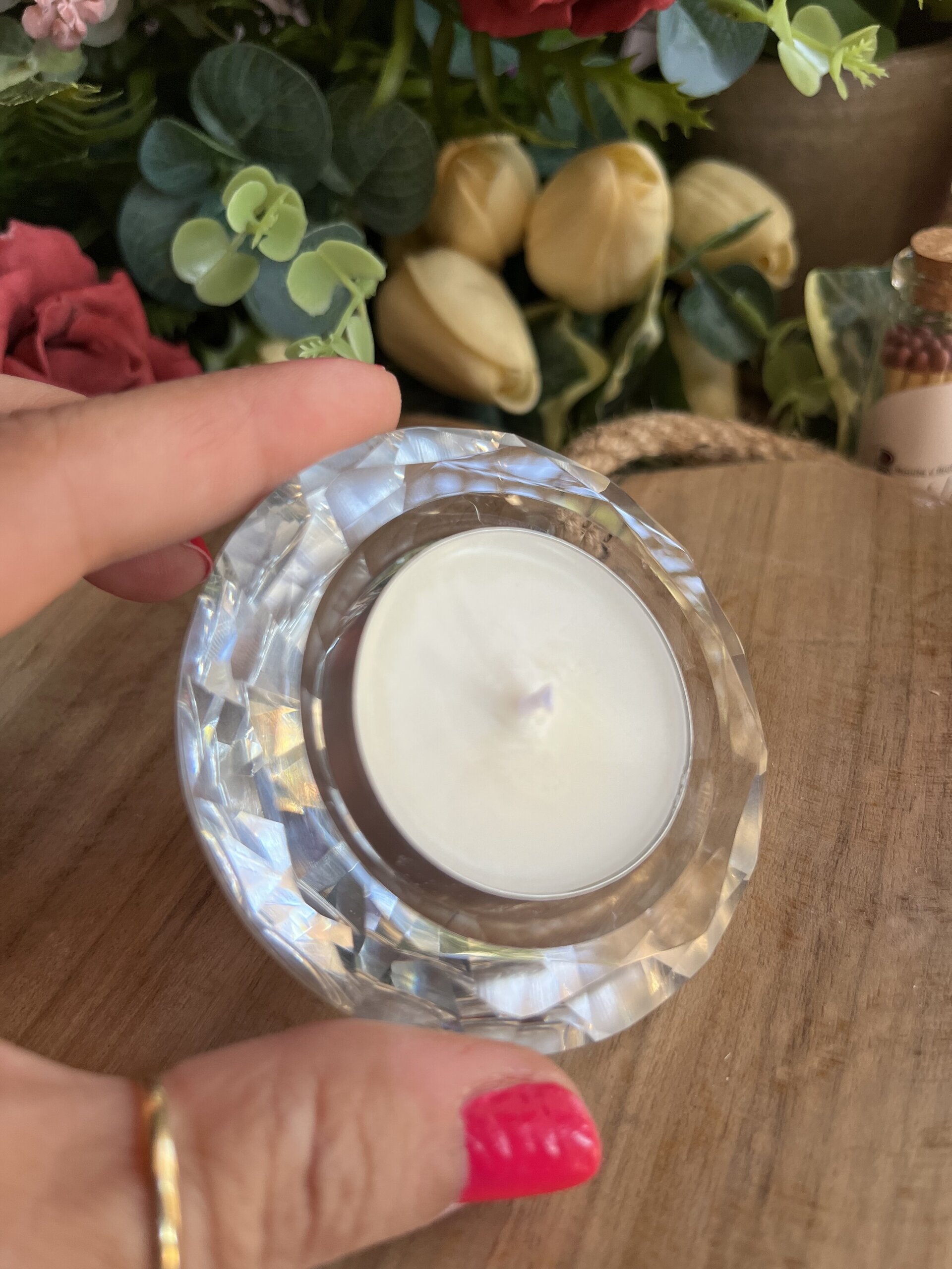 Porta vela de té DIAMANTE - 3