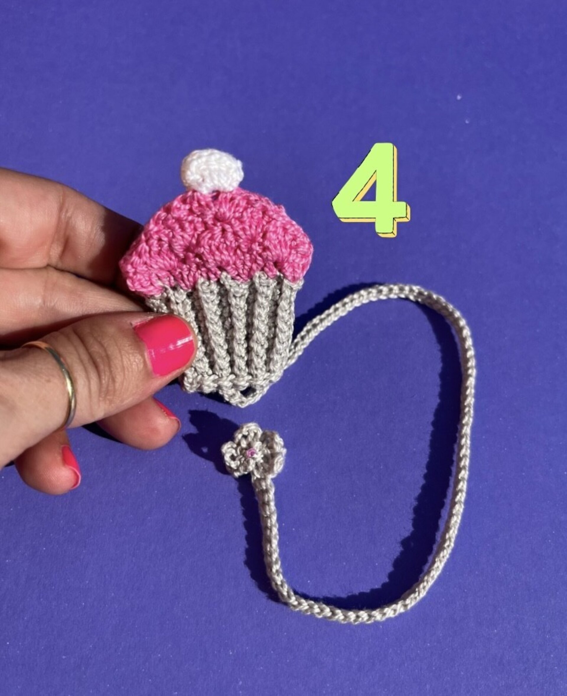 PUNTO DE LIBRO TEJIDO CUPCAKES VARIOS MODELOS - 4