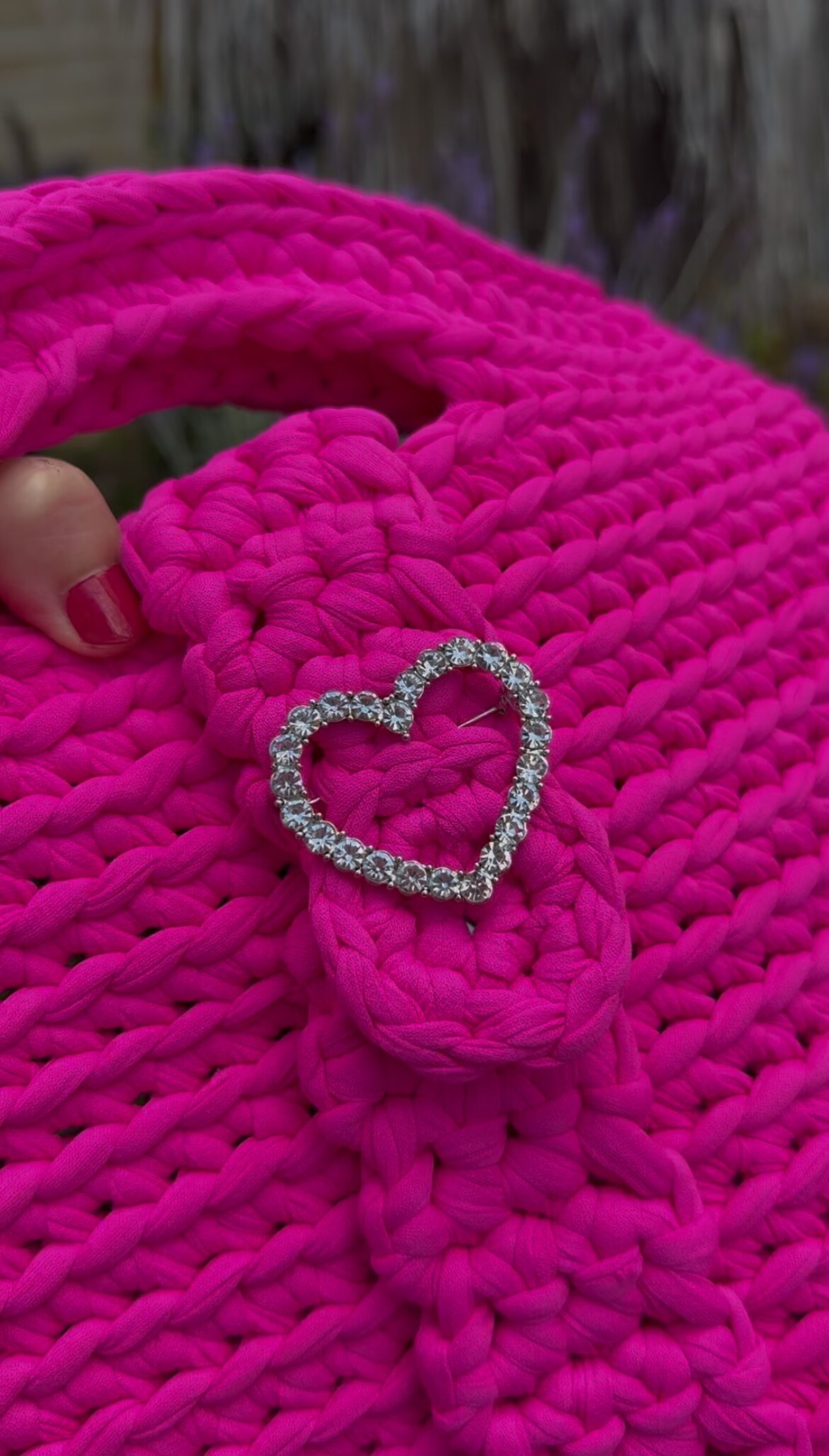 Bolso de crochet Stile Fucsia - 5