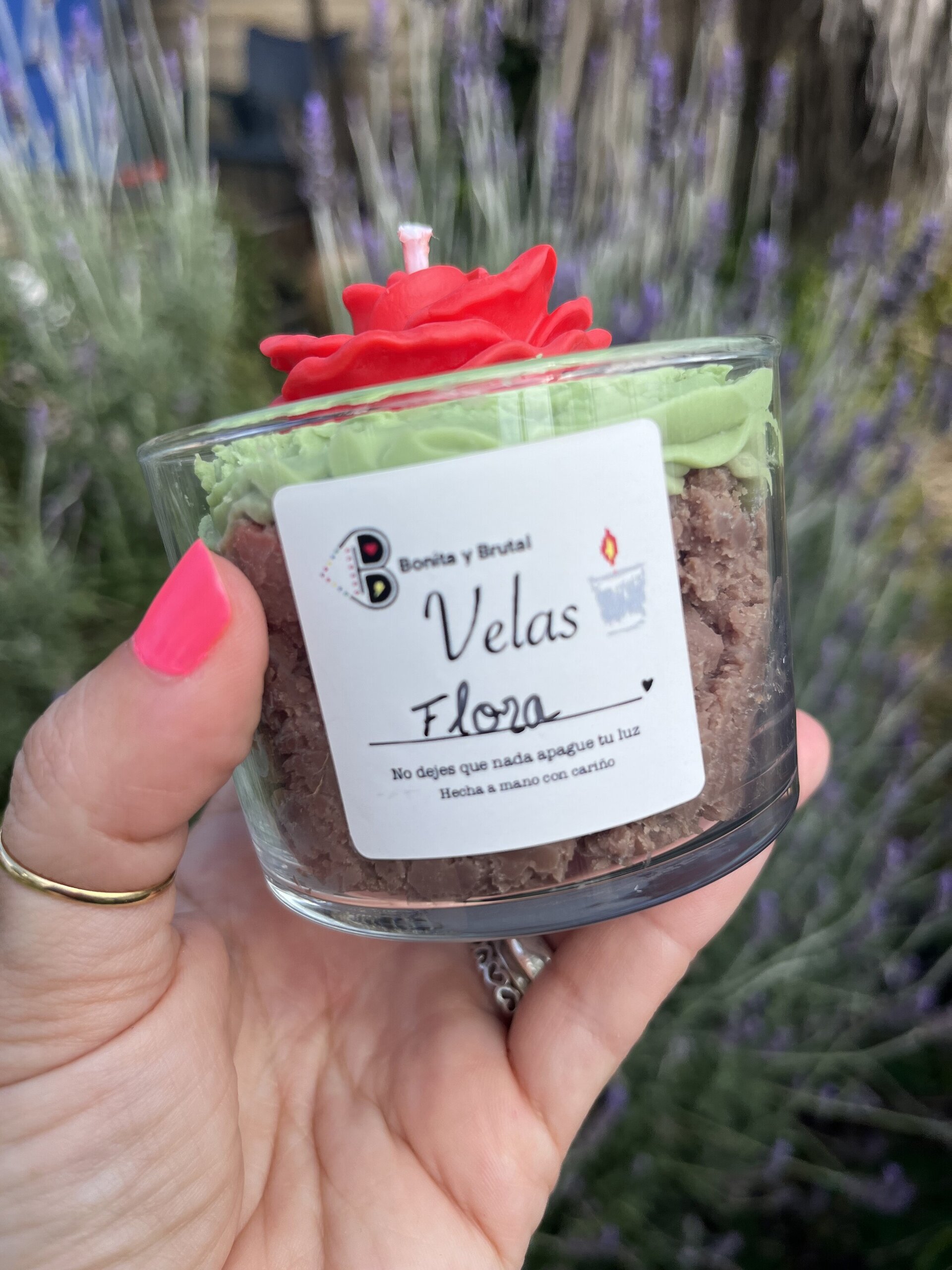 Vela de soja Flora - 2