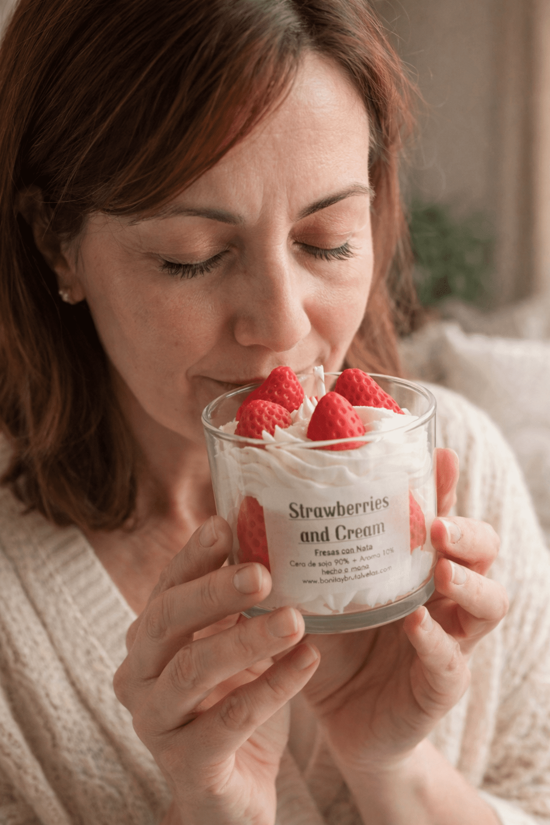 Vela de soja Strawberries and Cream - 4