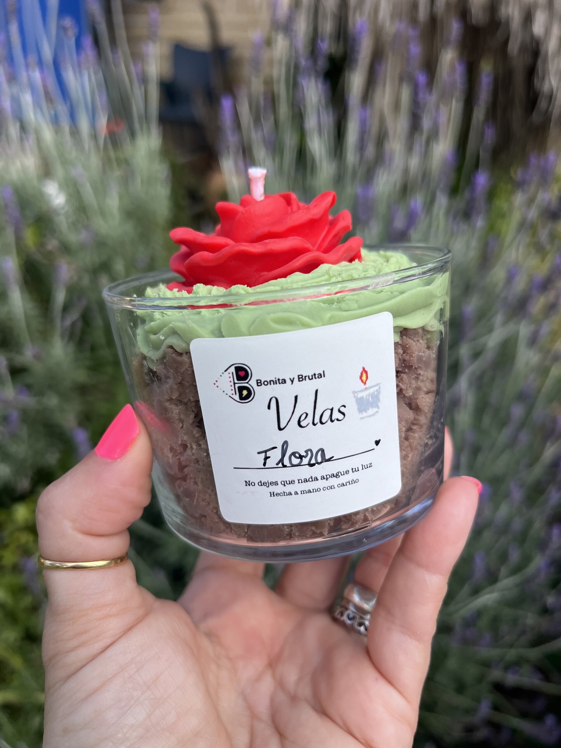 Vela de soja Flora - 3