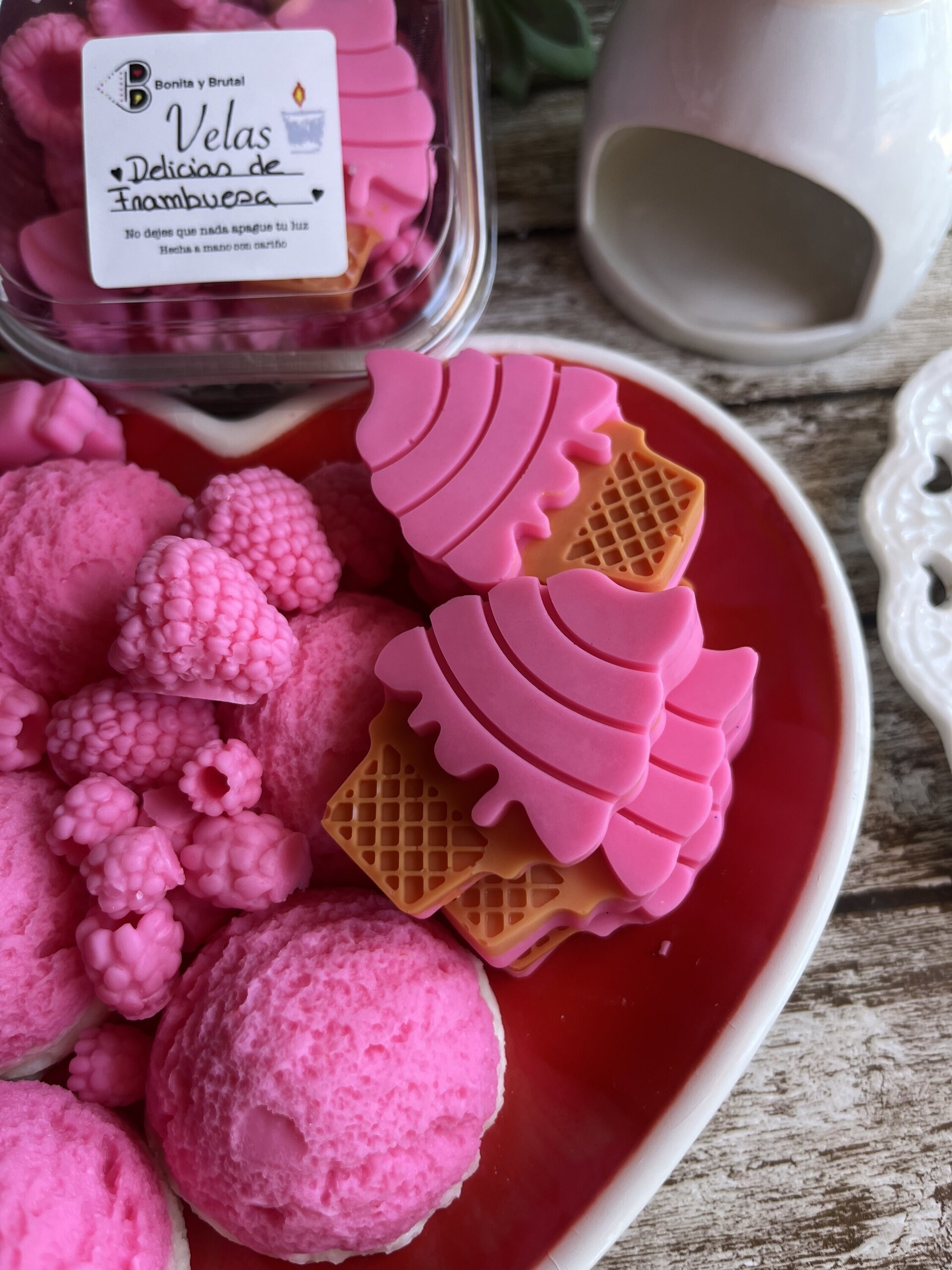 Wax Melts Delicias de Frambuesa – El aroma más dulce y divertido - 3