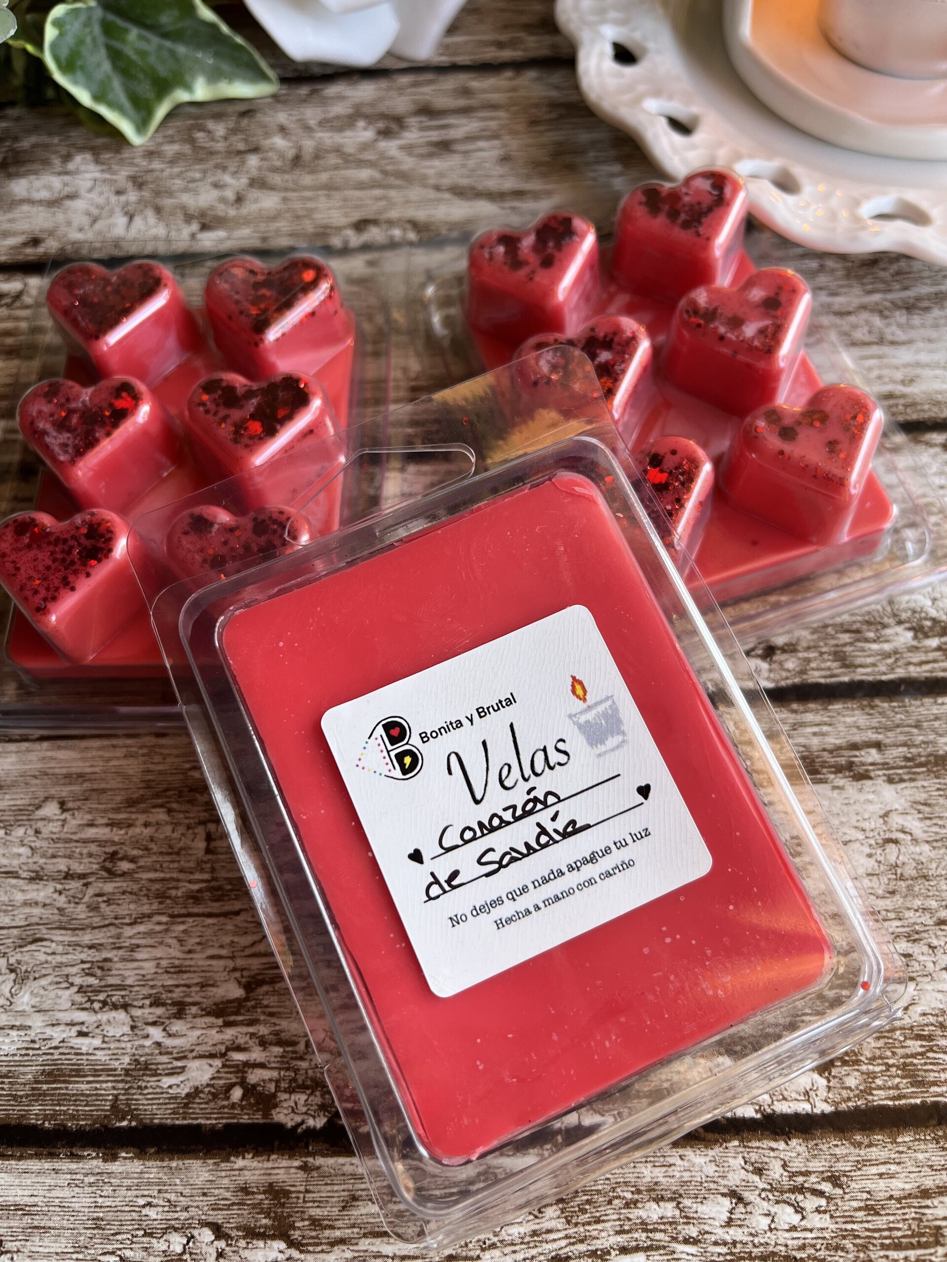 Corazón de Sandía – Wax Melts en Tableta | Bonita y Brutal Velas - 2