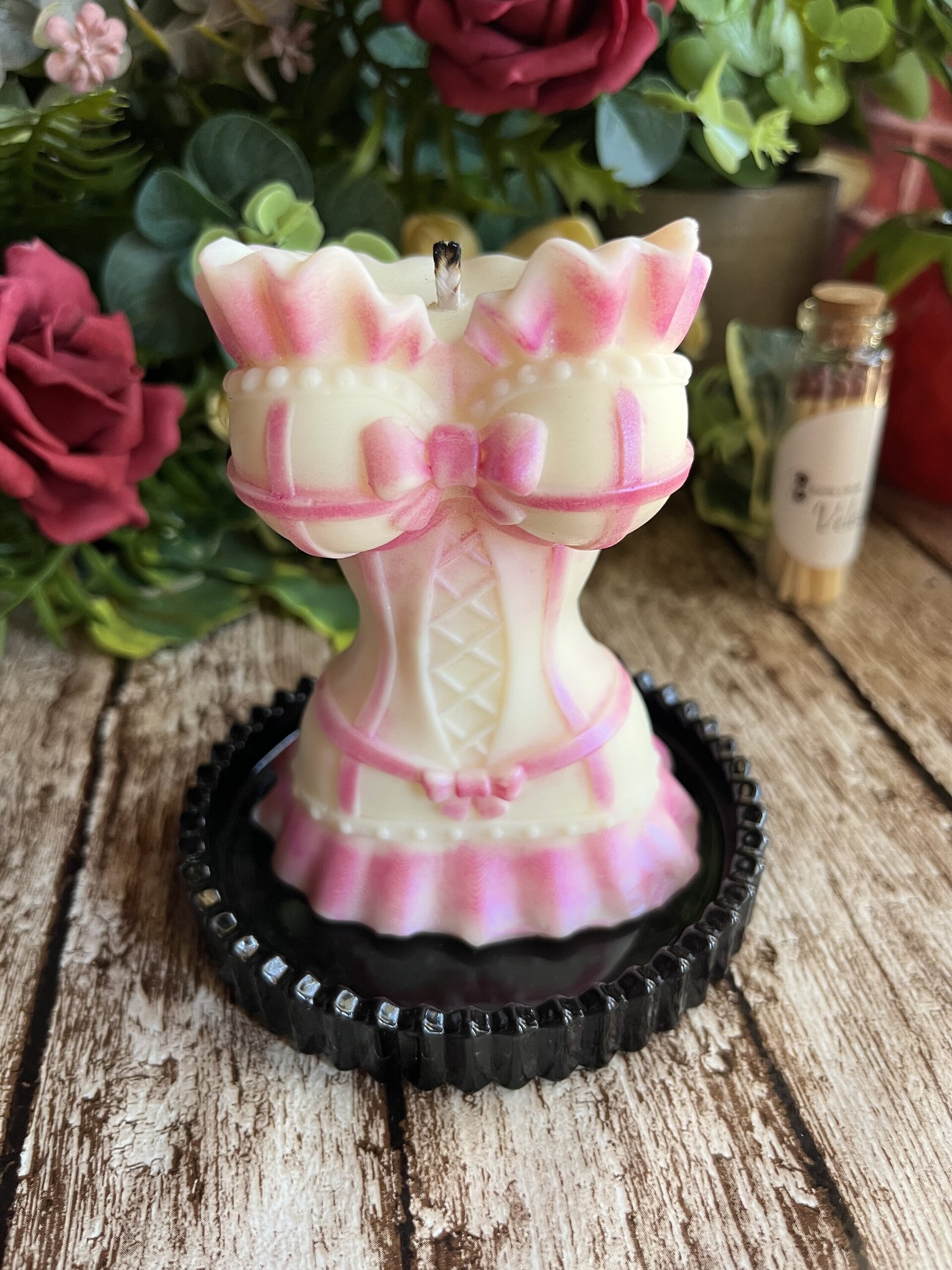 Porta Velas Platito Black - 1