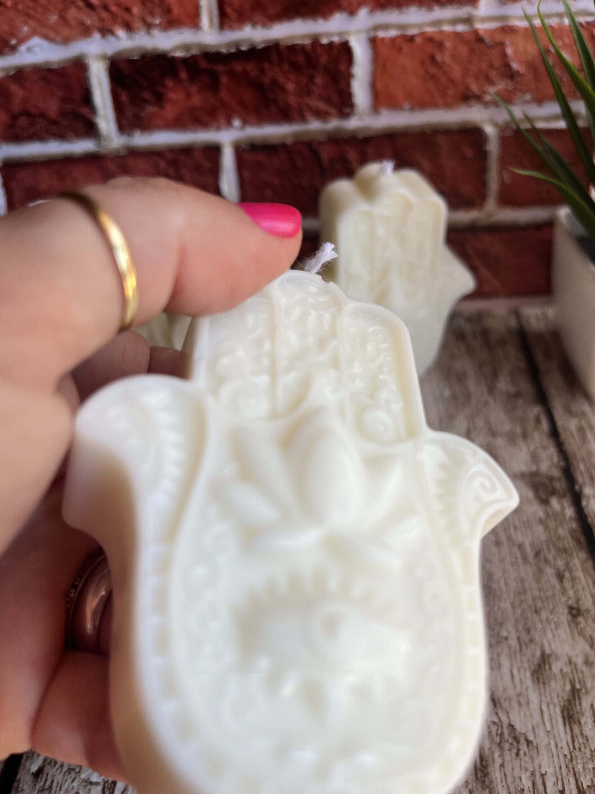 Vela decorativa aromática Mano Hamsa - 2