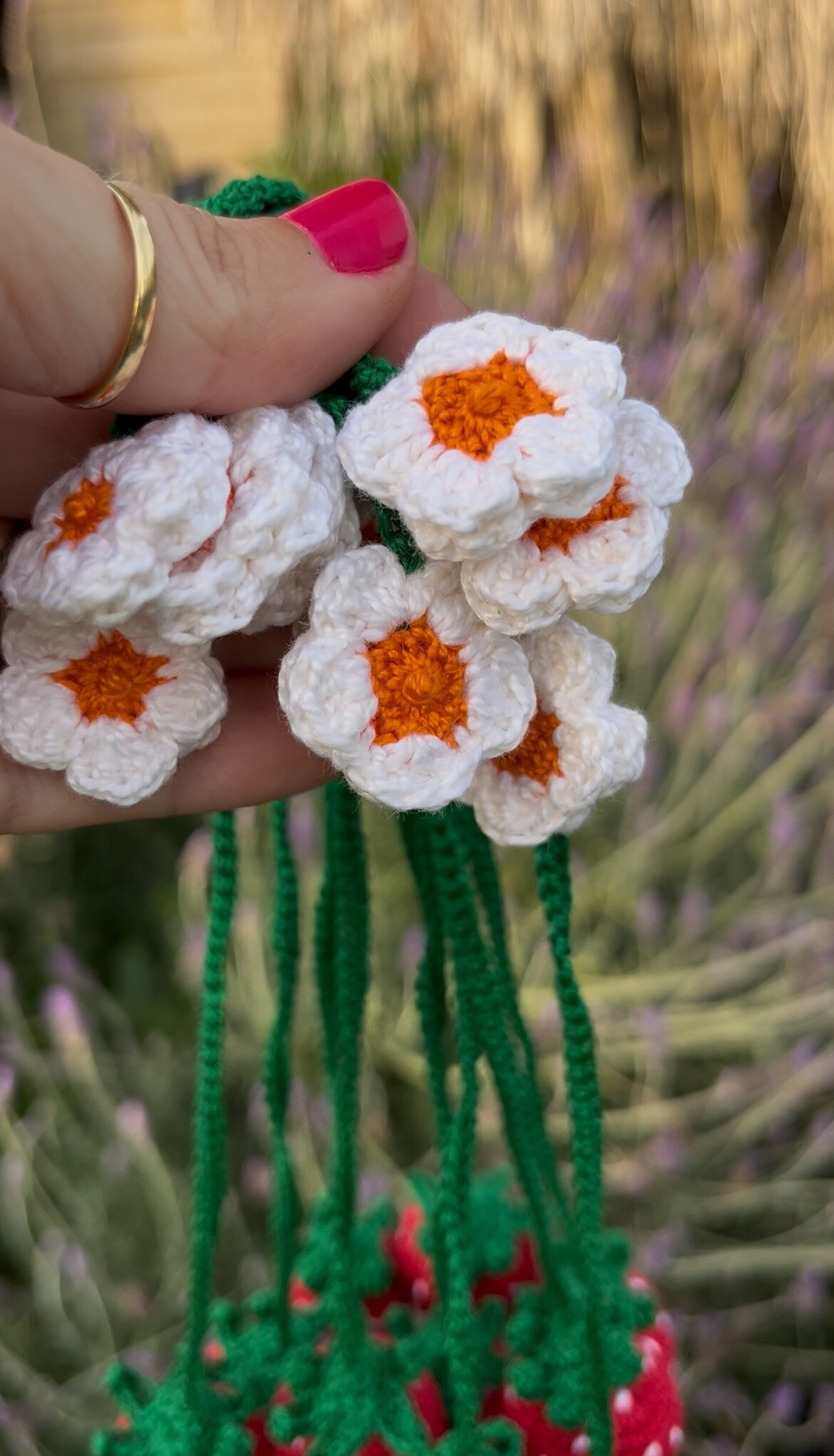 Punto de libro Crochet Fresa - 3