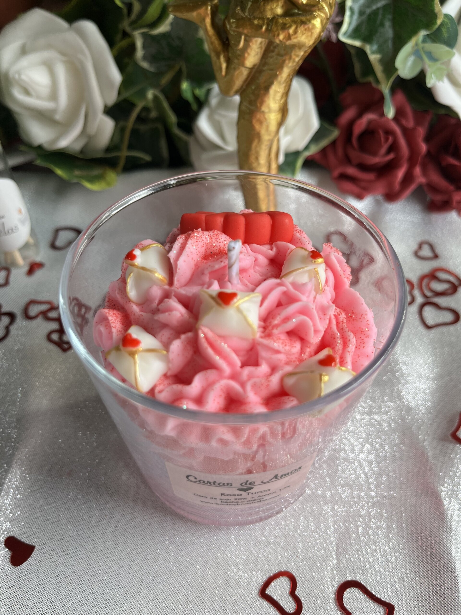 Vela de soja Aromática Cartas de Amor - 4