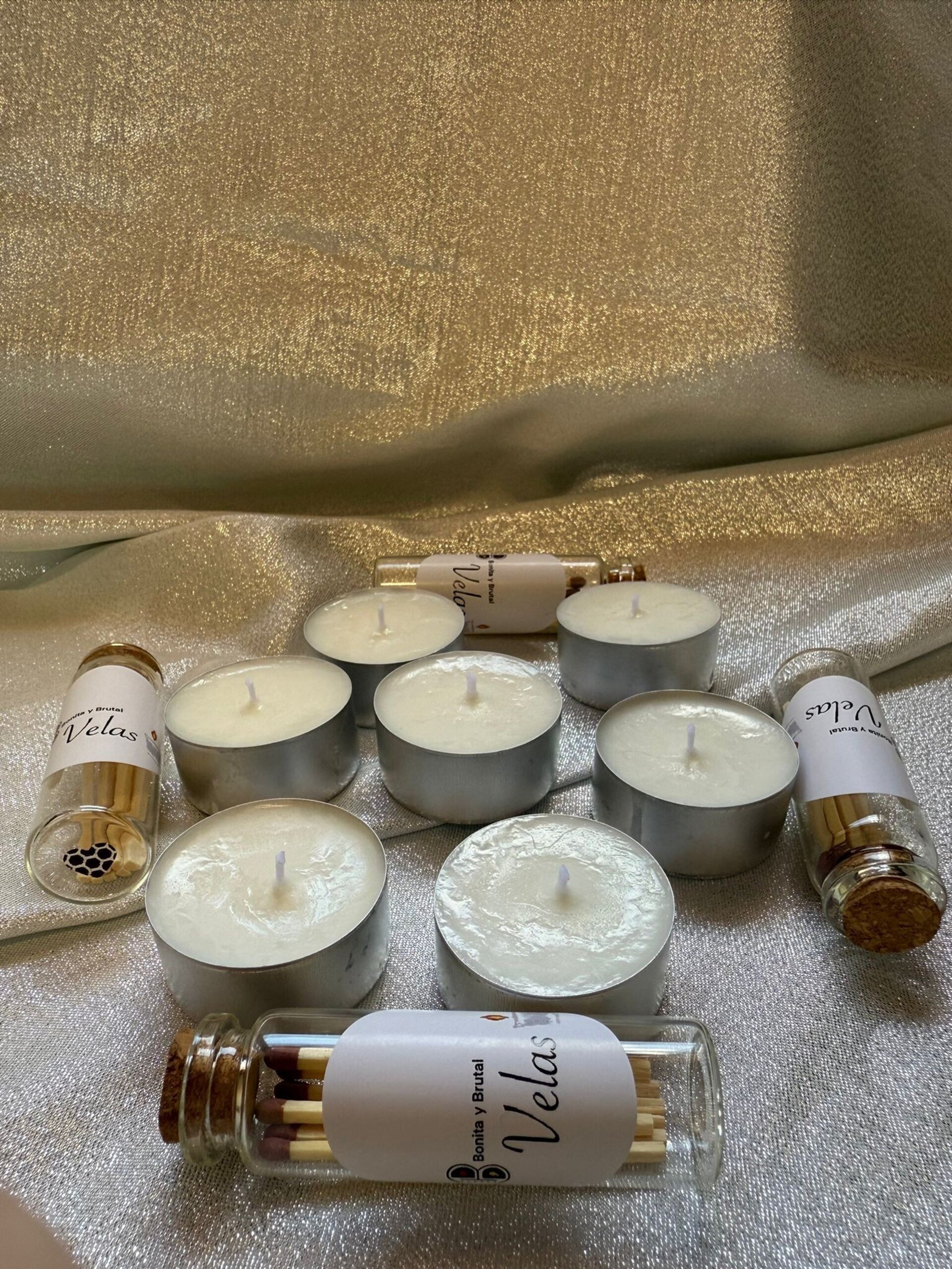Velas de té de cera de soja sin aroma - 2