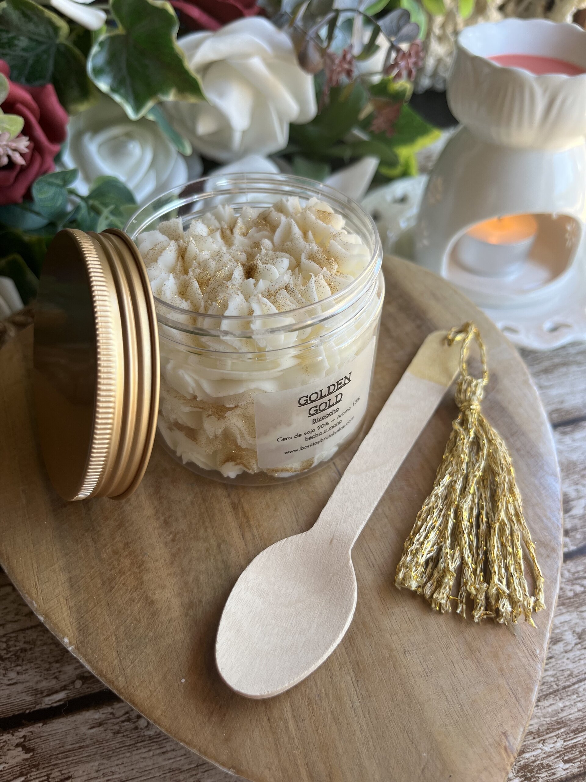 Golden Glow - Wax Melts de Bizcocho Cremoso | Bonita y Brutal Velas - 2