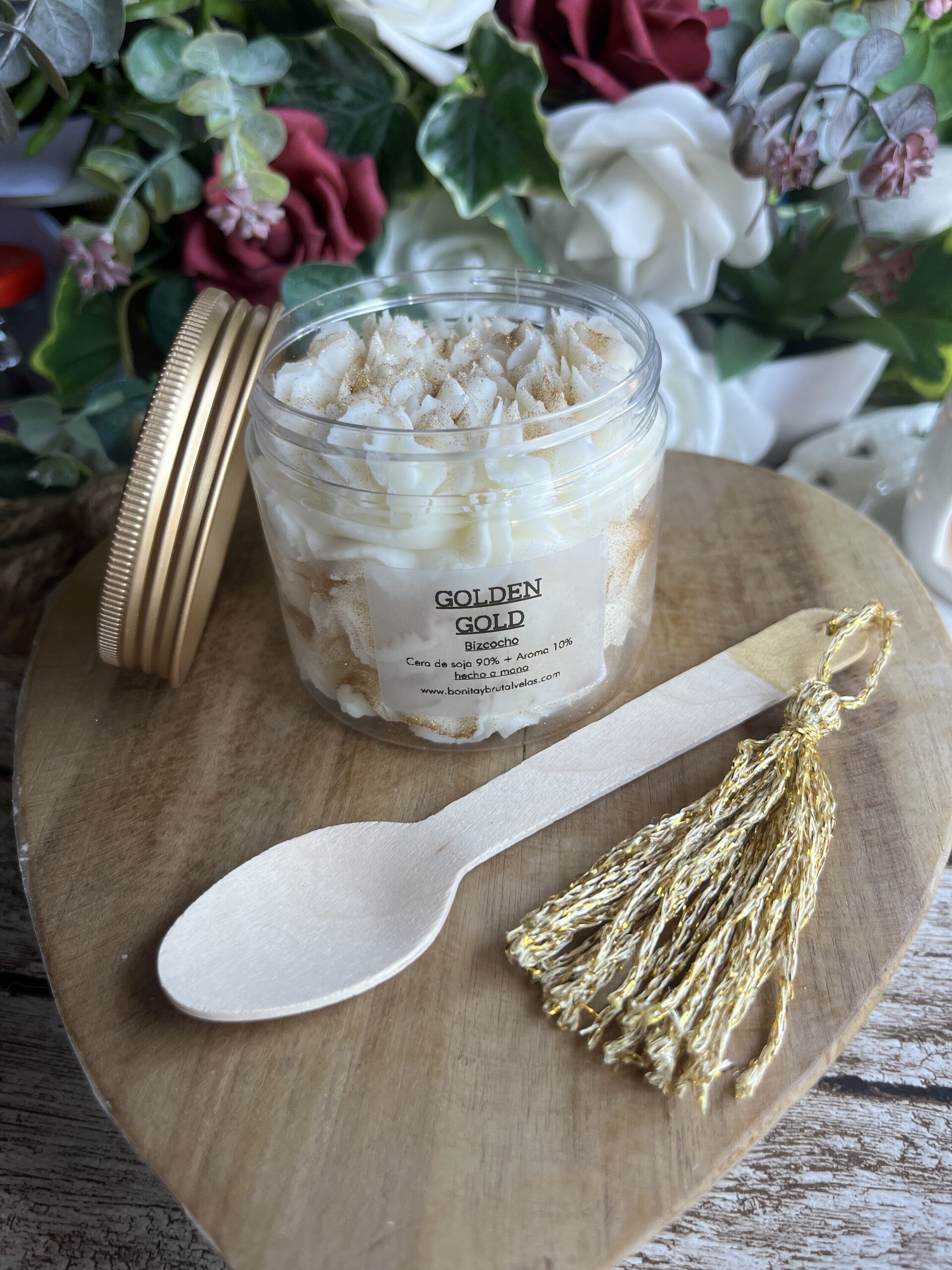 Golden Glow - Wax Melts de Bizcocho Cremoso | Bonita y Brutal Velas - 4