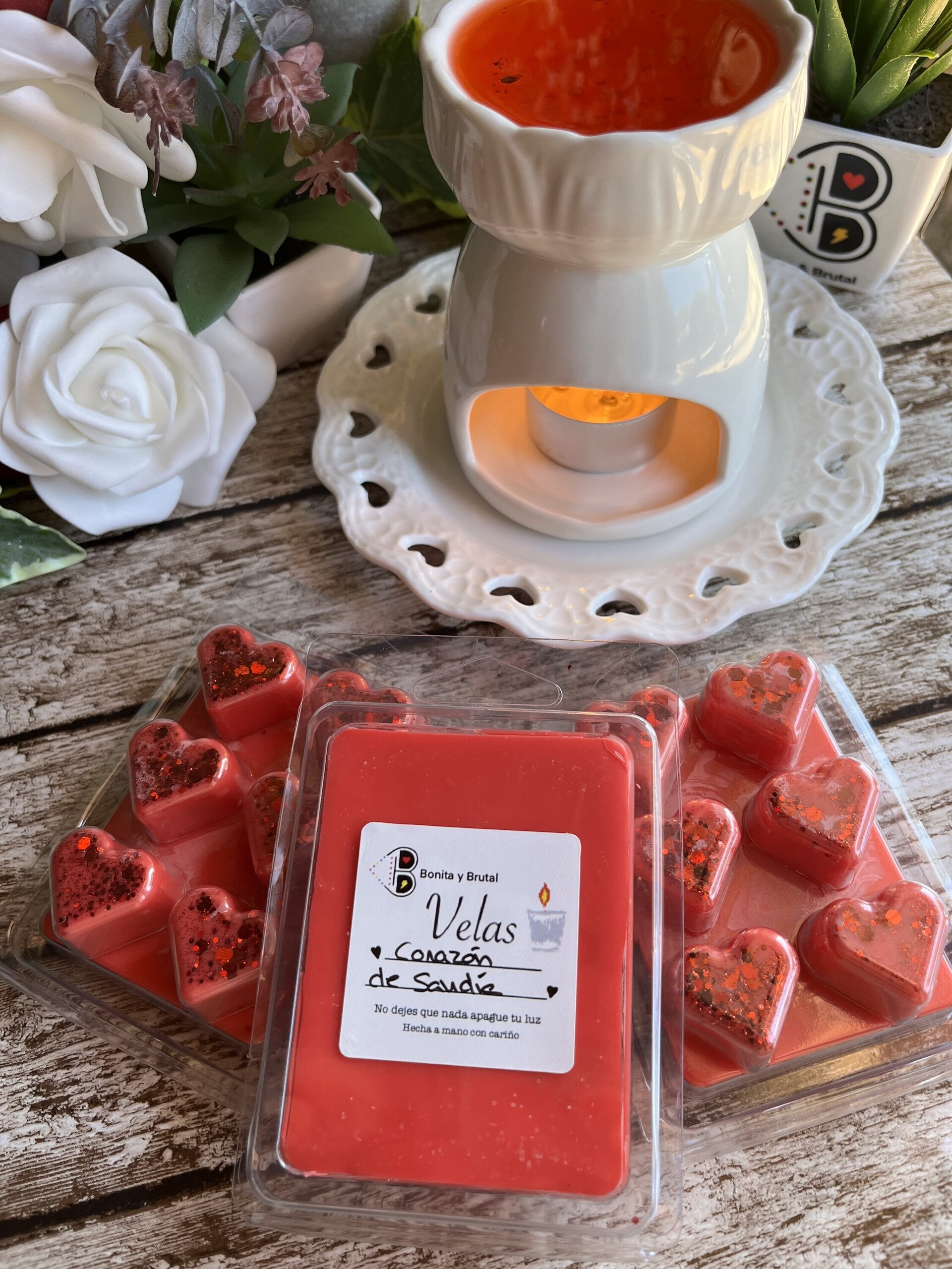 Corazón de Sandía – Wax Melts en Tableta | Bonita y Brutal Velas - 5