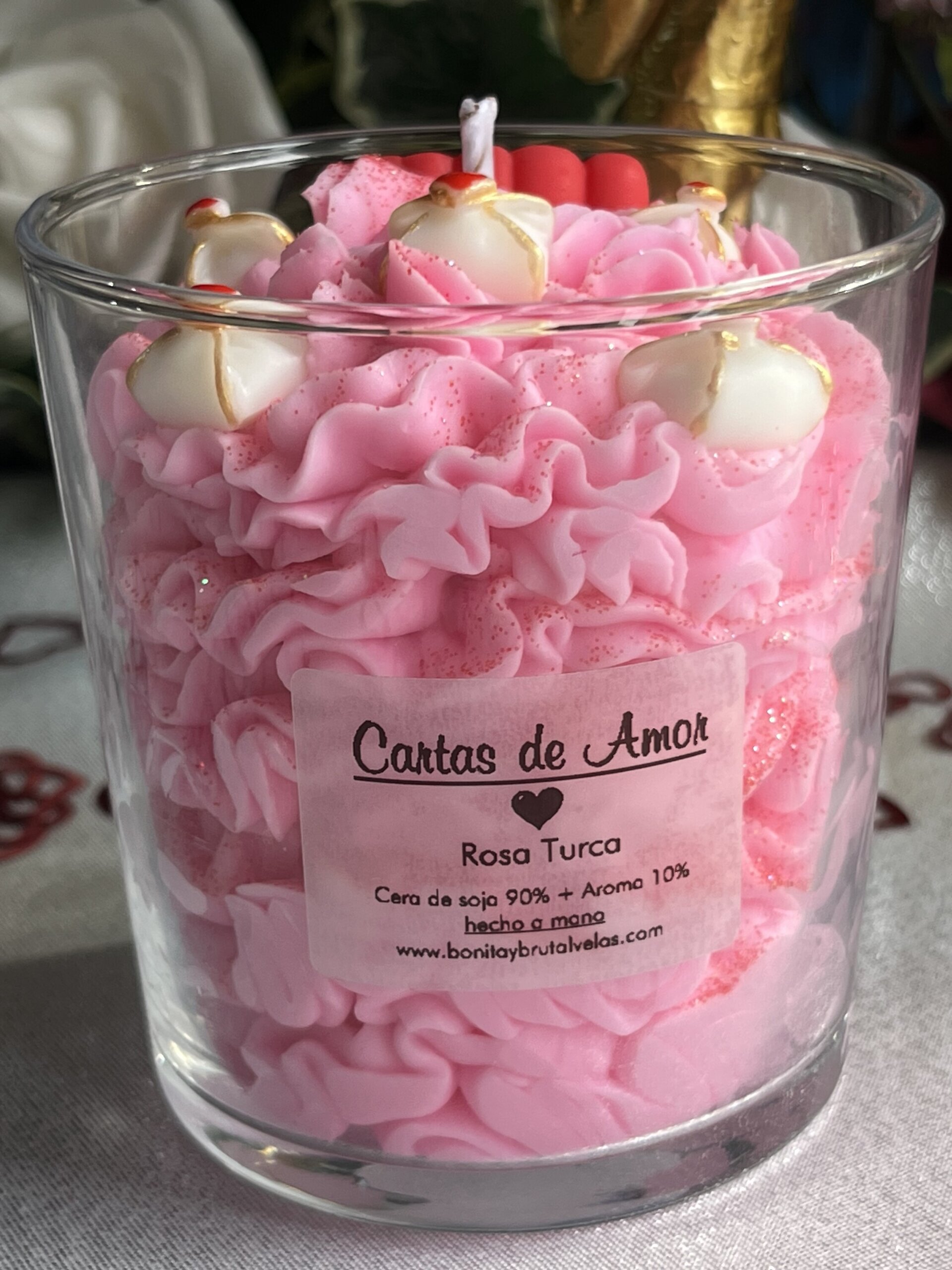 Vela de soja Aromática Cartas de Amor - 5