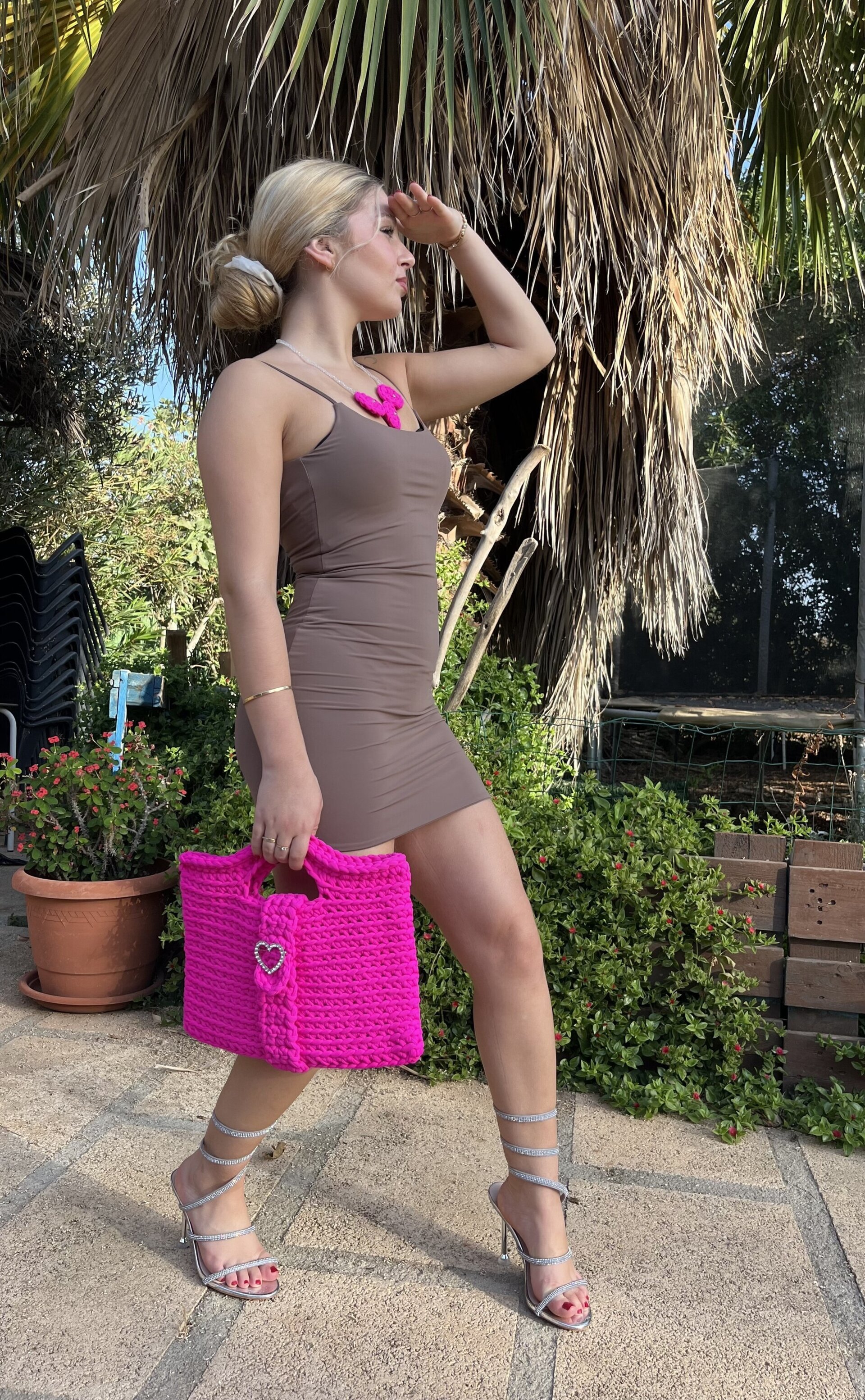 Bolso de crochet Stile Fucsia - 6