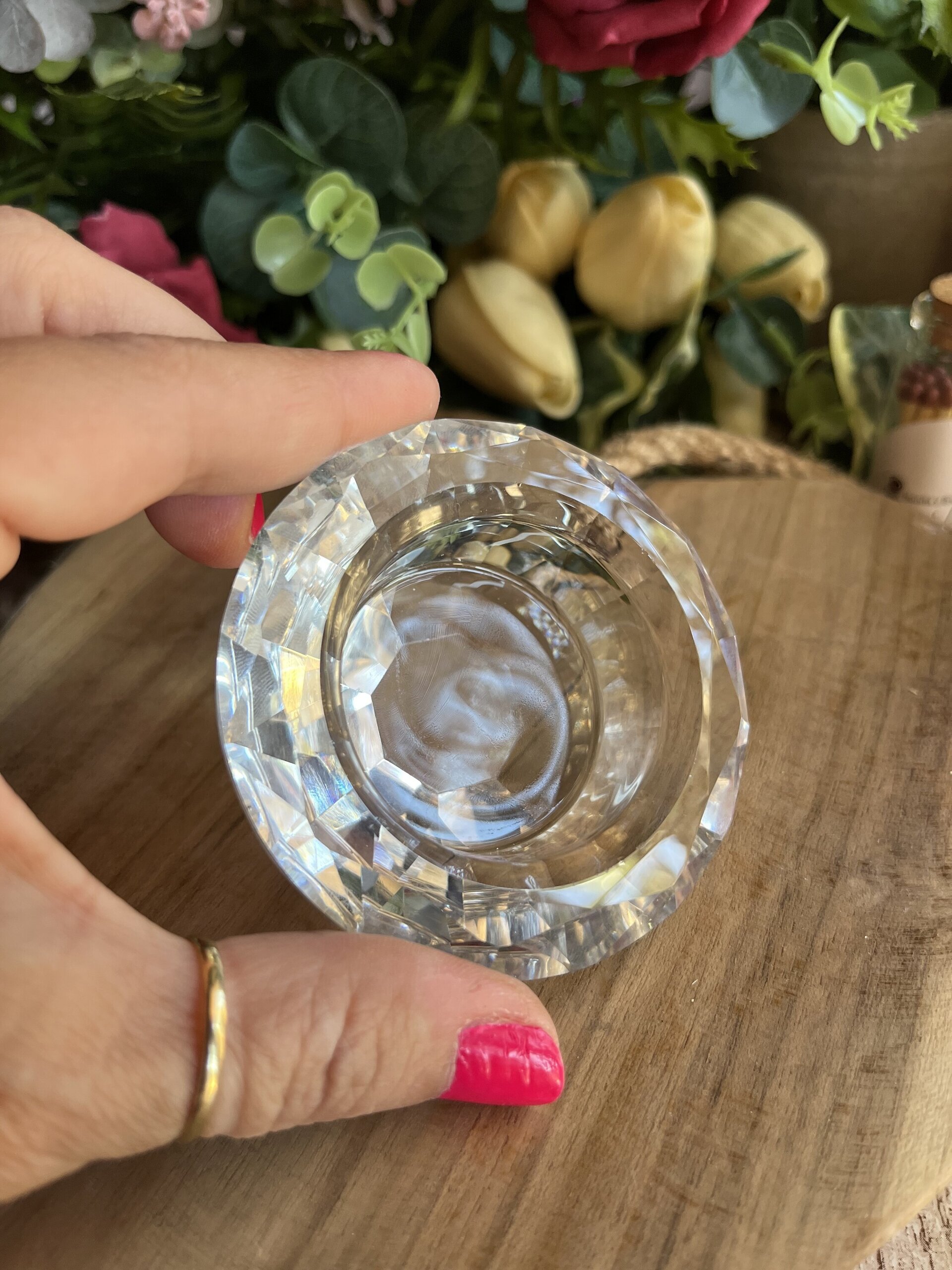 Porta vela de té DIAMANTE - 4