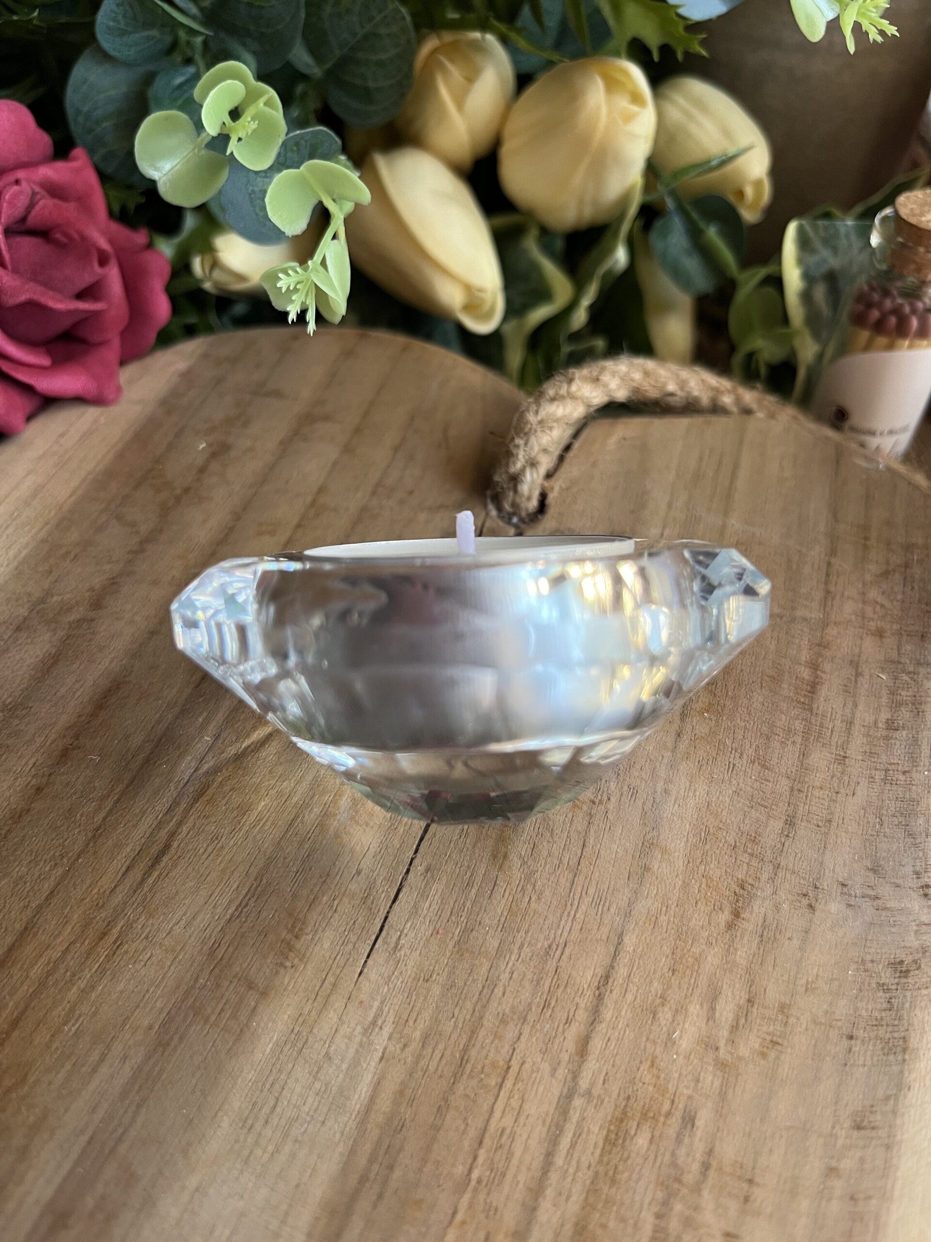 Porta vela de té DIAMANTE - 5