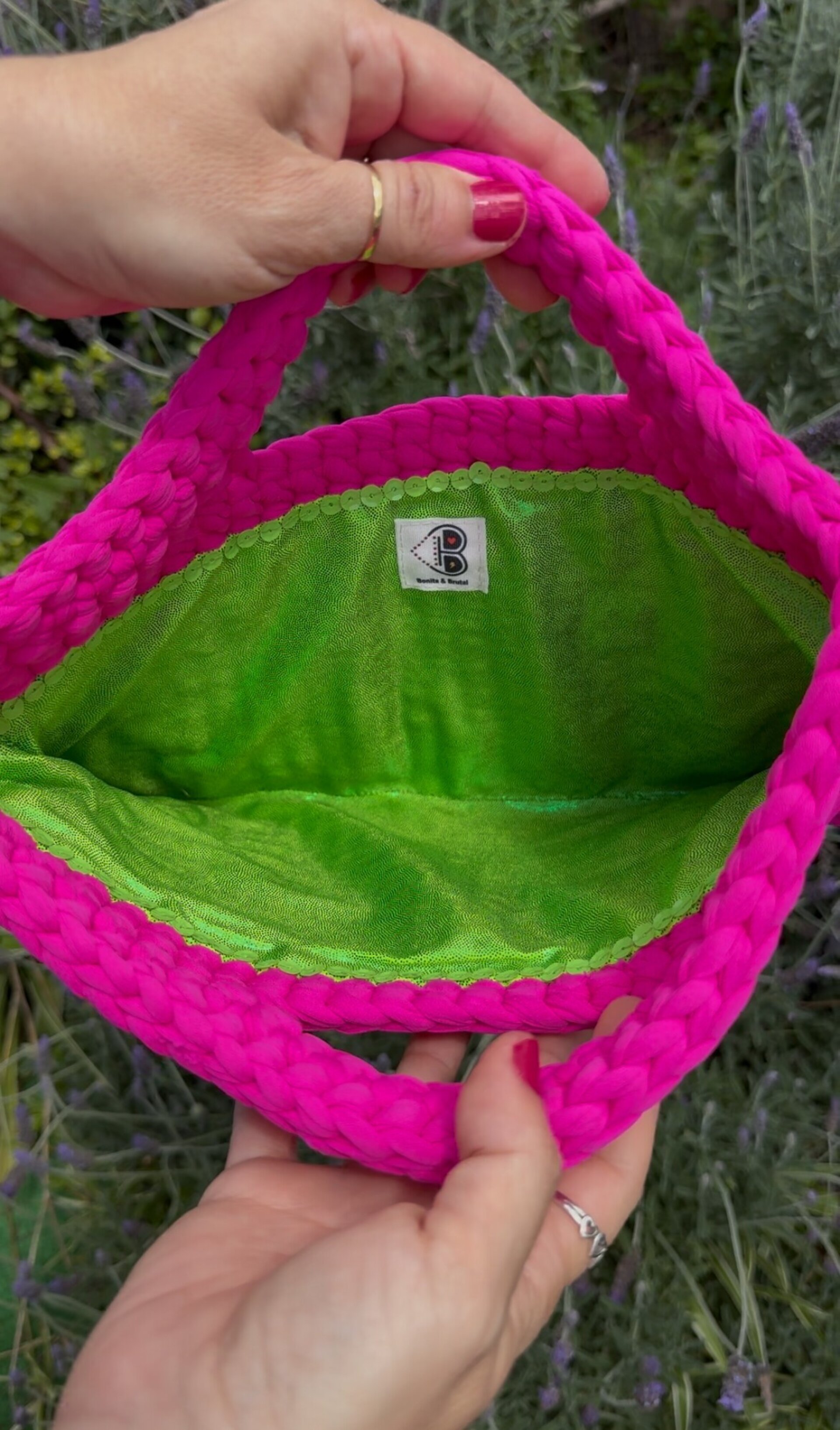 Bolso de crochet Stile Fucsia - 4