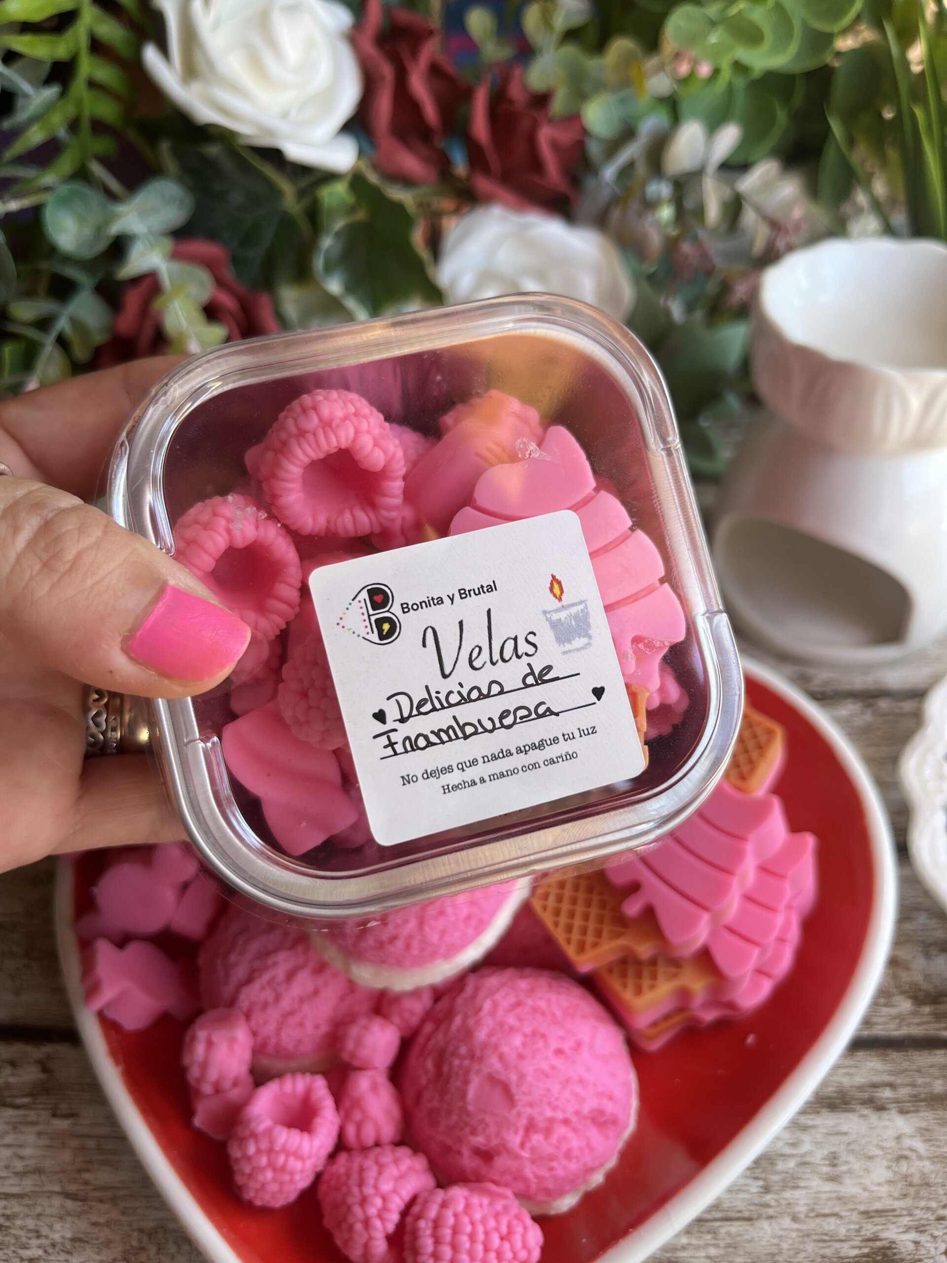 Wax Melts Delicias de Frambuesa – El aroma más dulce y divertido - 6