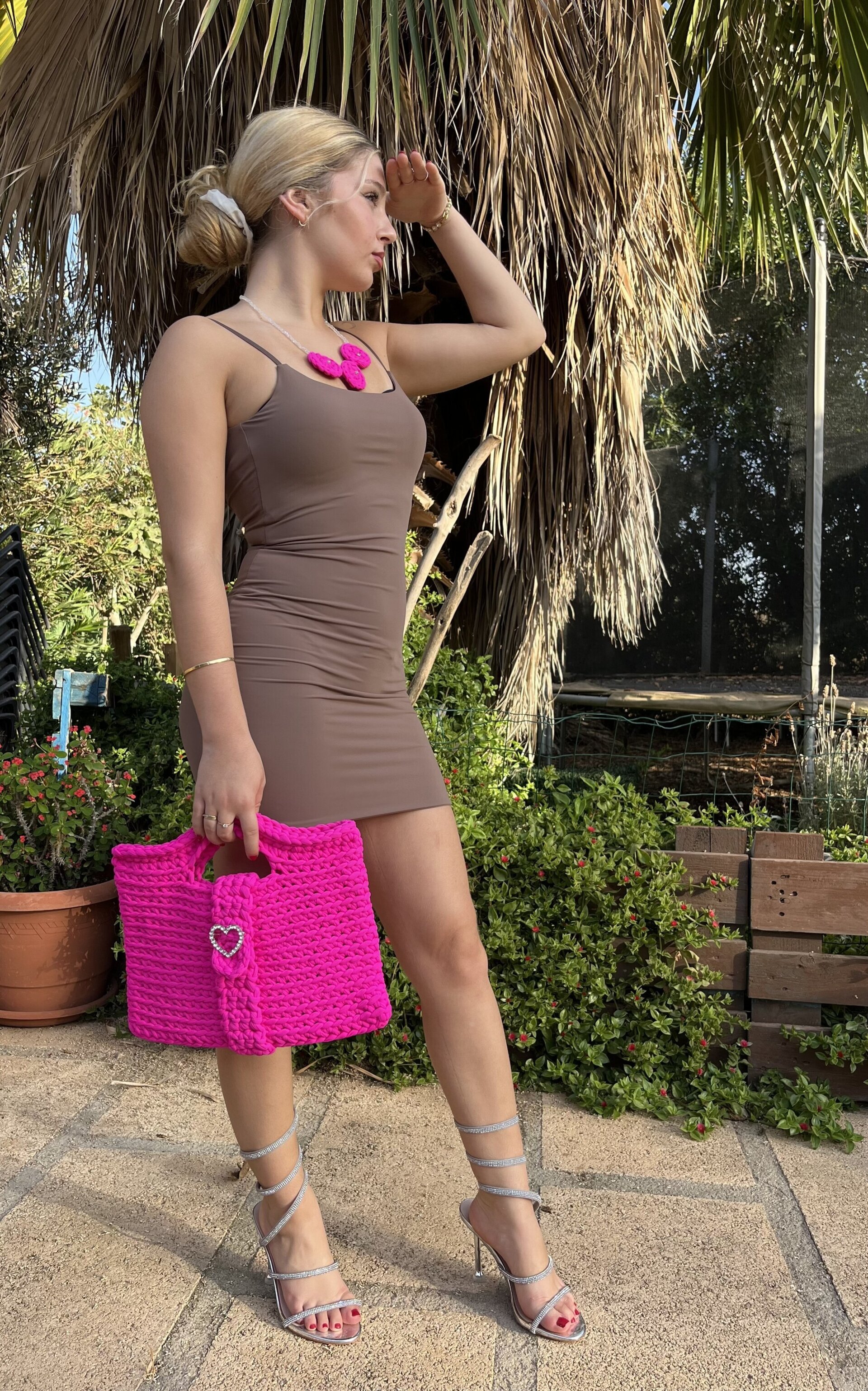 Bolso de crochet Stile Fucsia - 2