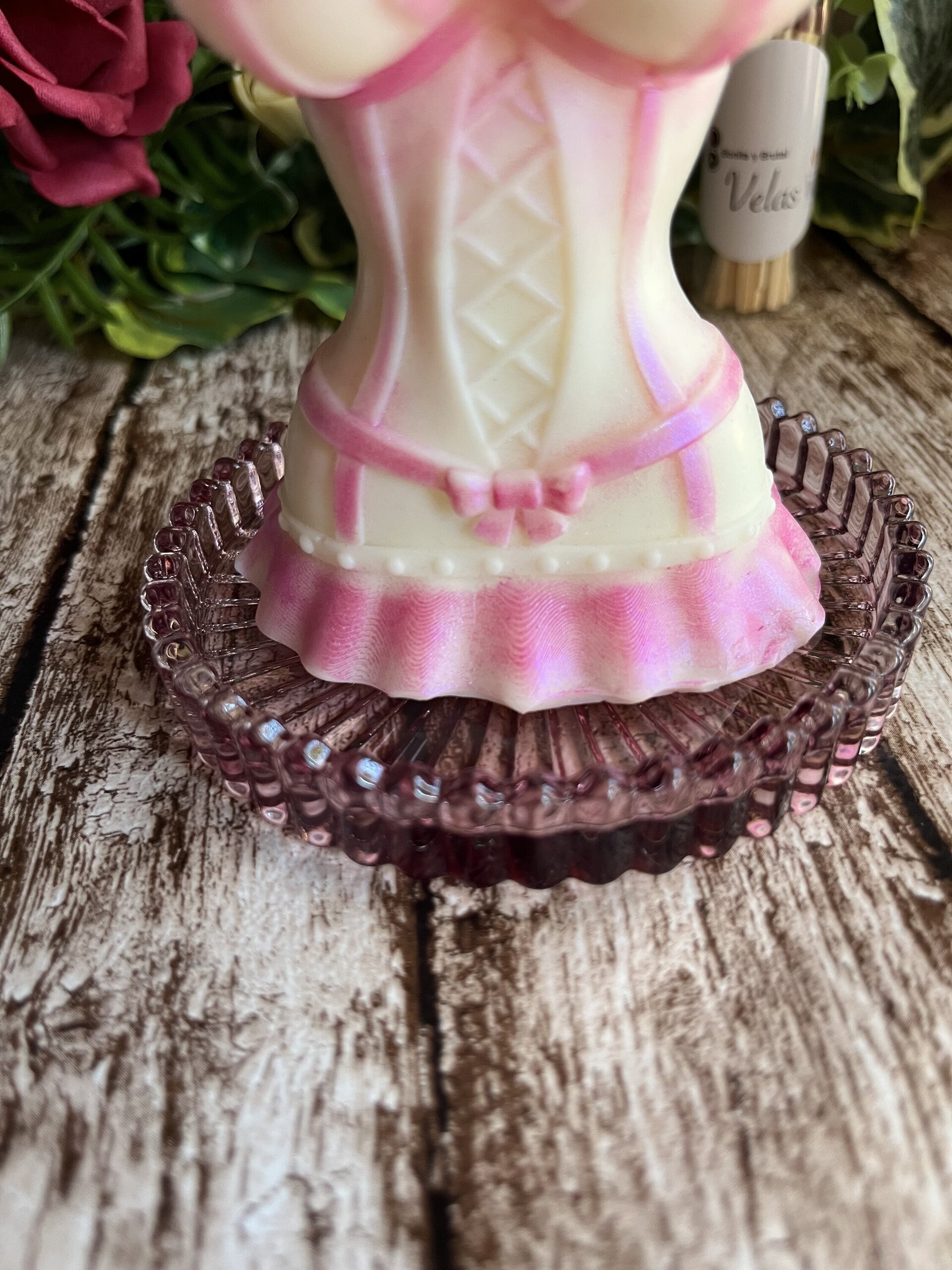 Porta Velas Platito Pink - 4